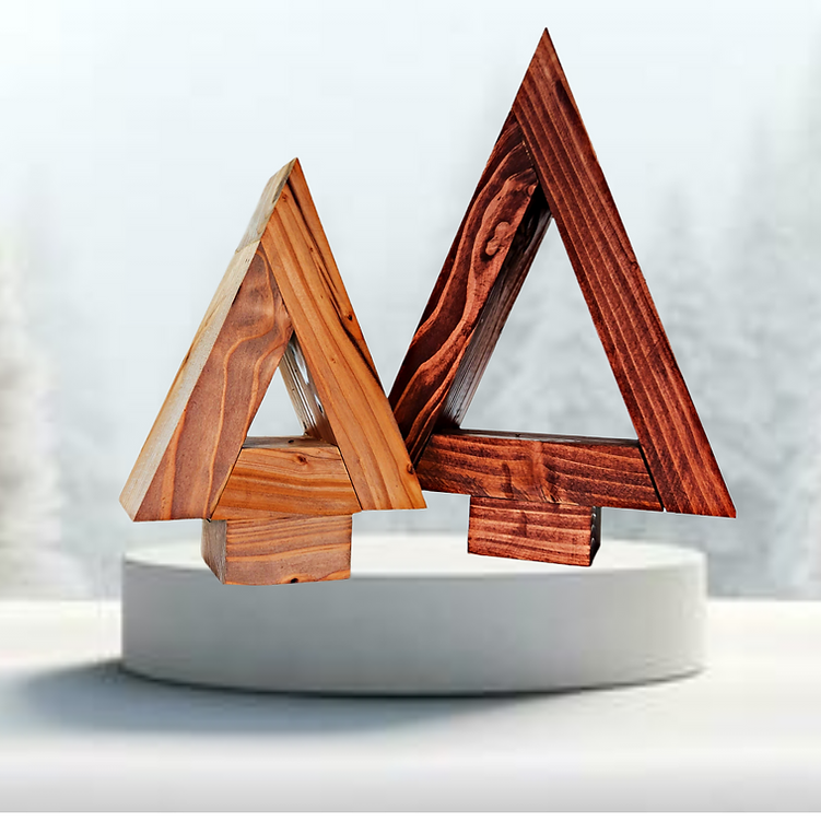 Modern Minimalist Wooden Christmas Tree